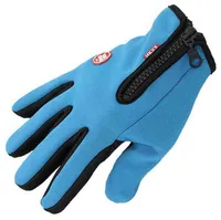 Windstopers handskar anti slip vindtät termisk varm pekskärm handskar andas taktikos vinter män kvinnor svarta dragkedja handskar t220815