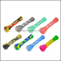 Smoking Pipes Accessories Household Sundries Home Garden Ups Sile Pipe Glass Bongs 3.4 Inches Cigarette Hand Pip Dhsyp