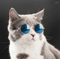 1pc 8 7,5 cm Productos de gatos de gato de mascotas encantadores para pequeñas gafas de sol para oculares accesorios de posiciones