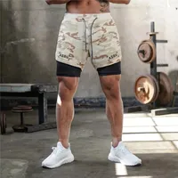 Herr shorts pantalones cortos deportivos para hombre ropa deportiva 2 en 1 de camuflaje culturismo y entrenamiento cormer novemen's