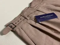 Herrbyxor vår och sommarklyft khaki worsted tyg lossa rak nio-punkts klassiska kurkha järnfria casual byxor