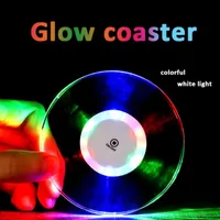 Glow Coaster LED Bottle Light Stickers Festival Nightclub Bar Party Vaas Decoratie Cocktail Drink Cup Mat Acryl