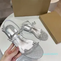 Fashion-Luxurys Donne Scarpe designer Slifori Slide Summer Diamond Full Sandals Outdoor Sandals Anti Slip Travel Beach Shoet Crystal Crystal Sanda