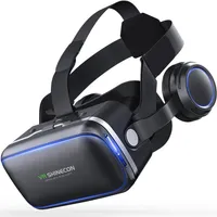 CASQUE VR -шлем виртуальная реальность Очки 3 D 3D Goggles Glass с гарнитой для iPhone Android Смартфон Стерео185C
