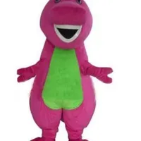 2017 Barney Dinosaur Dinosaur trajes de Halloween dibujos animados para adultos Fancy Dress277H