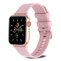 Pink I Watch Straps per Apple Watch Band Silicone Watchbands compatibile con iWatch Series 8 Ultra 49mm 7 SE 38mm 45mm 45mm Sostituzione colorata universale Wowen Cingcio