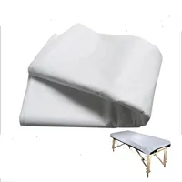 Couvrette plate de lit de massage blanc jetable étanche à 10 feuilles un pack292k