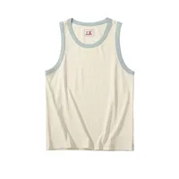 Akkad Kuti Retro Tank Top Top Men 100 Cotton Titching Color Tops Soulds Male O Neck Obless Exclues Summer 220624