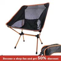 Silla plegable portátil al aire libre sillas de campamento ultraligerosas silla de pesca para bbq viajes playa senderismo para el asiento de picnic 220531