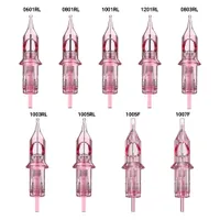 pink Tattoo Makeup Cartridge for Tattoos Needles Pen Gun Machines Disposable 0.30MM Sterilized Safe