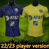 2023プレーヤーバージョンクラブアメリカサッカージャージF.ヴィナスヘンリーニューリーガMXジャージーロドリゲスアメリカジョバニサッカーシャツ