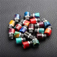 510 Drip Tip Rainbow Honeycomb Resin Mouthpiece for 510 Thread Tanks Wide Bore Drippers TFV8 Baby Ego Aio Meloa22272S
