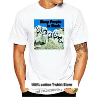남자 티셔츠 camiseta de manga corta para hombre, algodón con cuello redondo, Color Morado, 2022