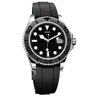 Watches master men&#039;s sports mechanical automatic chain stainless steel case rubber strap sapphire glass folding buckle