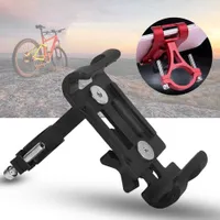 Fahrrad Aluminiumlegierung Telefonhalter Anti-Schlupf-Halterung Bike Motorrad GPS Clip Universal für iPhone Xiaomi Samsung Autozubehör OPP-Taschenverpackung