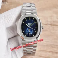 3 Style Silver High quality luxury fashion men's watch PP 40 5mm classic stainless steel mechanical transparent automatic 235f
