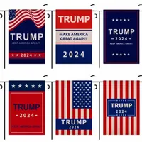 DHL 30x45cm Trump 2024 Flag Maga Kag Repubblicano USA FLAGS BANNER FLAGSANTI BIDEN Never America Presidente Donald Funny Garden Campaign Garden Flag DD