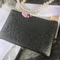 Bussiness Card Flies 14,5x9,5 cm Fashion C Hardwear Zipper Mini Portafoglio Camellia Tender Card Bagna V-Gift V-Gift