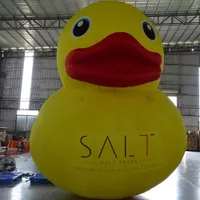 Personalisierte 13 Fuß Höhe Riesen aufblasbare Gummi -Entenmodell / 4M hohe Schlauchboote gelbe Enten für Dekoration Spielzeug