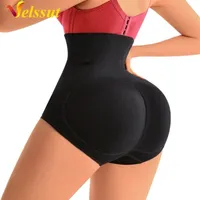 Velssut Womens Fake Ass Butt Lifter Pant Seamless Shapewear Hip Enhancer Booty Pad Push Up Underwear Butt Buttocks Body Shaper 220628