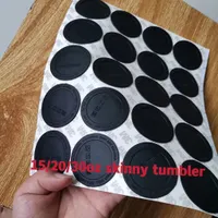 15 oz 20 oz 30 oz düz bardak siyah paspas sticker kauçukları kapak kapağı kapak anti-kayma kendi yapışkan sıska tumbler