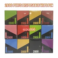 Puff 2800 Barras flexibles Vape Pen e Kits de cigarrillo 2800 bocanadas 10 ml de 20 colors vs xxl más flujo max elfbar elux leegend elfo
