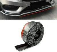 8ft Universal Carbon Fiber Car Body Protector Stickers Anteriore Lip Splitter Trim Bumper Nuovo