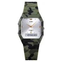 Zegarek na rękę Masowe zegarki męskie marka zegarków elektroniczna Skmei nadgarstka prosta design dwójka duble czasu cyfrowe dla mężczyzn dla kobiet