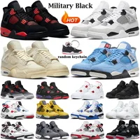 Jumpman 4 Chaussures de basket-ball pour hommes Femmes 4s Military Black Cat Sail Red Thunder White Oreo Cactus Jack Blue University Infrared Cool Grey Mens Sports Sneakers