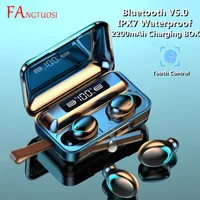 09 9D TWS Bluetooth 5.0 fones de ouvido 2200mAh caixa de carregamento sem fio fone de ouvido estéreo esportes impermeáveis ​​fones de ouvido headsets com microfone
