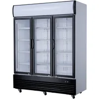 Fabrika İndirim Fiyatı Toptan Yüksek Kaliteli Vitrin Buzdolabı Dondurucu Chiller 3 Cam Kapılar Menteşe Kapı Buzdolabı Süpermarket İçecek Buzdolabı