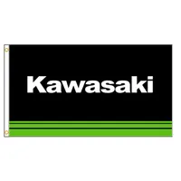 3x5fts Japan Kawasaki Motorfietsraces Vlag voor wagengarage Decoratie Banner3080