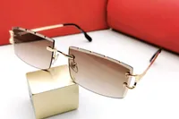 Moda tasarımcı güneş gözlükleri kadınlar erkek carter buffs glasses marka tasarım güneş gözlüğü kare bufalo boynuz gözlükleri adam vintage gözlükler kenarsız carti cam