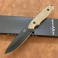 Benchmade BM-140 140BKSN Nimravus Tactical Knife Fixed Blade Outdoor Camping Survival With ABS Handle 140 140BK inte BM42 Knifes Knives