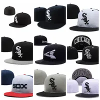 Бейсбольные шапки White Sox совершенно новые Capettes Chapeus Мужчины женщины поп -хип -хоп спорт.