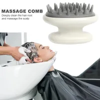 Peigne silicone shampooing shampooing brosse douche tête antidérapante corps massage brosse maison accessoires de salle de bain accessoires de bain rechargeable salle d'eau en gros
