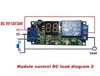 Układy zintegrowane 5 V / 12V / 24V LED Infinite Cycle Deling Timer Control Relay On Off Switch