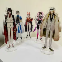 Klapety 15 cm anime nijisanji Rainbow Society vtuber YouTuber Acryl Figure Stand Model Plate Fuwa Minato Saegusa Akina Hayato Fan Fan Prezent