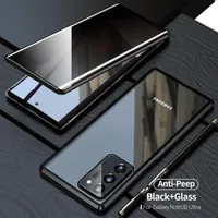 Anti-Spy cases Anti-Peeping Privacy Protection Magnetic Adsorption Tempered Glass Case For Samsung Galaxy Note 20 Ultra S20 S21 No255q