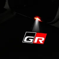 2pcs GR Logo Courtesy Light Car Door Warning Light For Toyota AE86 Harrier Prius MARK X REIZ Runner Toyota Logo Projector Lamp