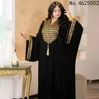 Ethic Clothing Sukienka Dubai Luksusowe sukienki wieczorowe Kobiety Abaya Turcja Islam Kaftan Afryka Afryka z kapturem Djellaba Femmeethnic