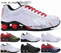 Buty białe dziewczyny r4 męskie joggery 12 sportów sportowych 38 EUR Casual Sneakers NZ Enfant 46 Running Women Shox Men Size Treners