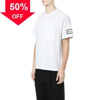 Herren Frauen Designer T -Shirts Acne Studios xx Schwedisches Gesicht mit Taschengenähten Stickerei 100% Baumwollrunde Hals Kurzärmel 1s