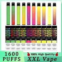 E sigarette e 1600 sbuffi Dispositivo di vasi usa e getta 1600 sbuffi 36 colori da 1000 mAh batteria da 6,5 ​​ml di serbatoio PK BANG STIVE PORTATILE VAPE ELF HYPPE