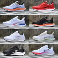 Zapatos informales zoom Pegasus 37 38 39 zapatos para hombres Midnight Navy Kelly Anna Triple White Blanco Crimson Blue Blue Wolf Green Men Women Air Trainers Snakers