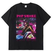 Vintage Cool Rap Pop Smoke Men Maglietta da donna Tannocchia di grandi dimensioni Occina hip hop manica corta T Streetwear Tee 220712