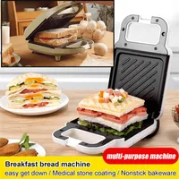 Bread Makers Mini Electric Sandwich Maker Timing Multi-Baker Toaster Breakfast Machine Waffle Takoyaki Toast Toast Toasterbread