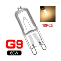 Bulbs LED 10x G9 20W 25W 40W 60W Halogen Bulb LampLight For Wall Lamps Clear Glass Each Indoor Lighting 220V 2900K Warm White HalogenLED