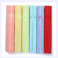 12pcs lot Mix Colors Jewelry Necklace Boxes Packaging Display For Fashion Craft Gift 20x4x2cm BX82876