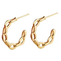 Boucle d'oreille à chaîne en plaqué or 14 carats pour femmes Boucles d'oreilles à la chaîne de tendance féminine